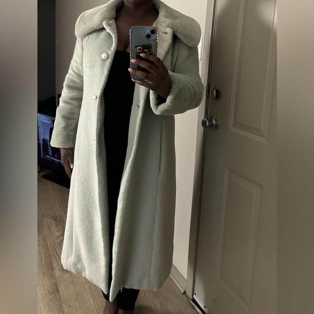 ANTONIO MELANI Soft Mint Fur Coat